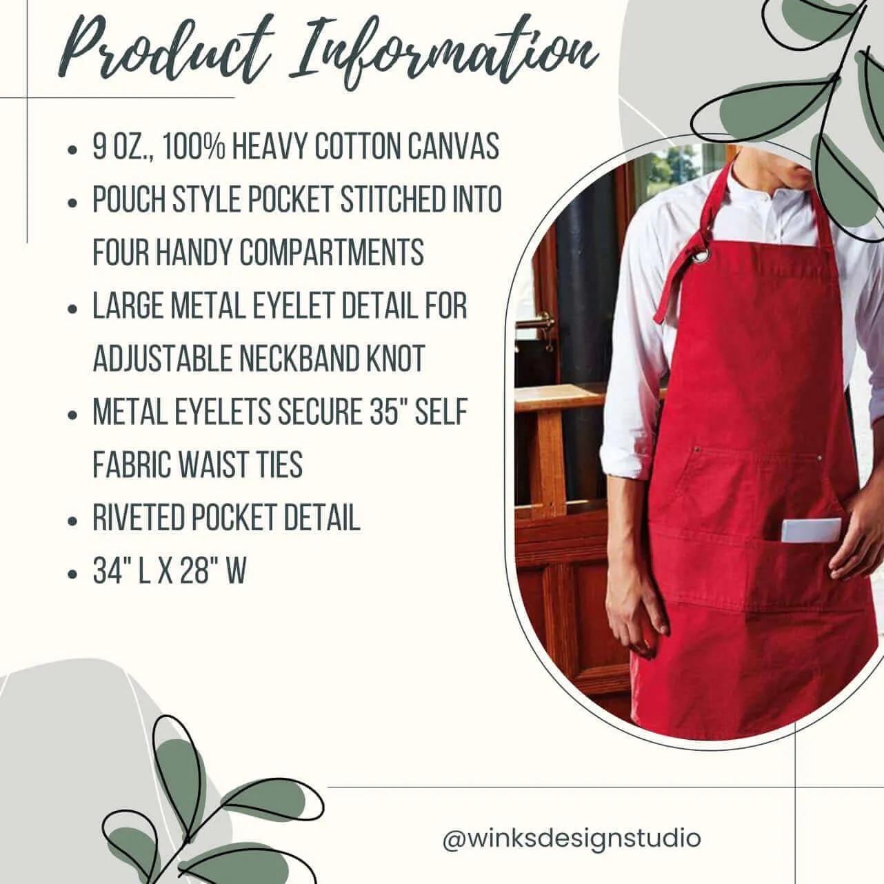 NCSBA Pocketed Apron