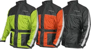 Nelson Rigg Solo Storm Rain Jacket, Waterproof, Breathable, and Packable (Hi-Vis Yellow/Black, Large)