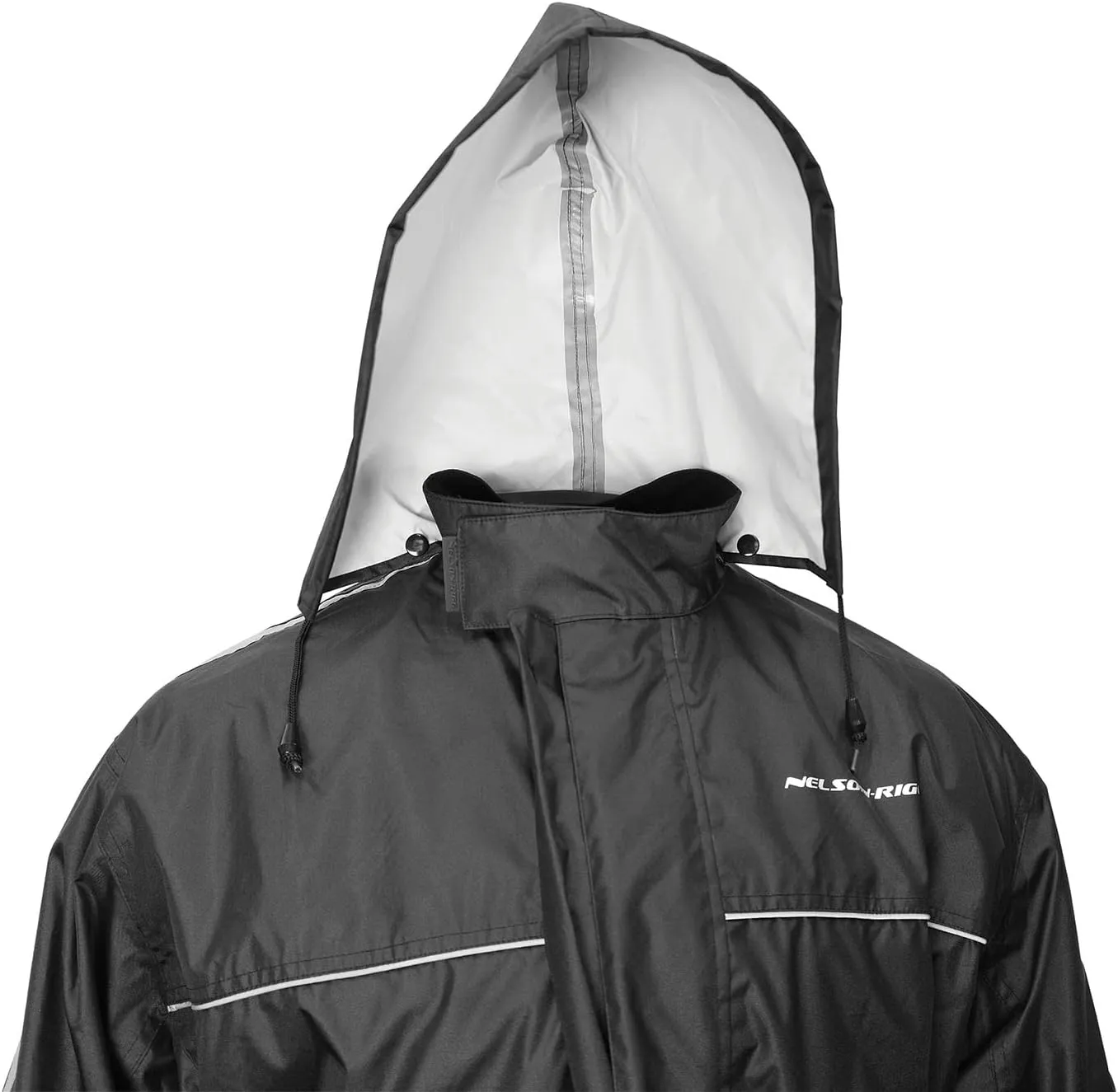 Nelson Rigg Solo Storm Rain Jacket, Waterproof, Breathable, and Packable (Hi-Vis Yellow/Black, Large)