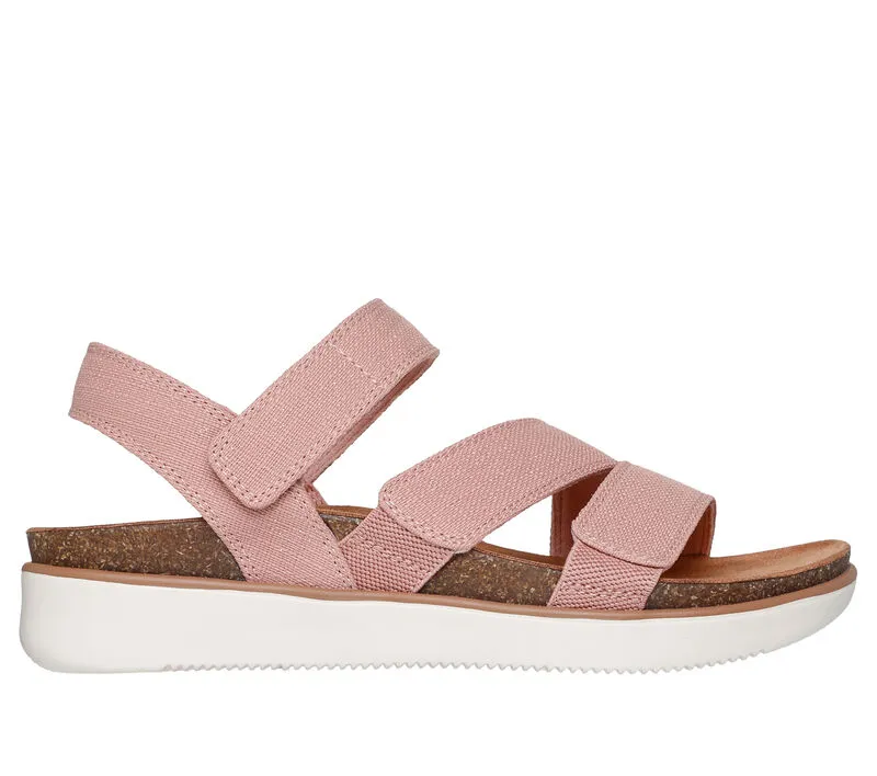 NEW Women's SKECHERS LIFETD COMFORT - DREAMY EYES Rose CANVAS Sandals AUTHENTIC IN BOX