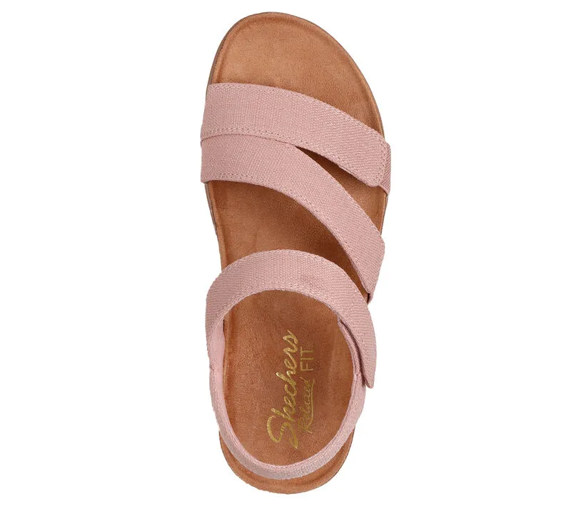 NEW Women's SKECHERS LIFETD COMFORT - DREAMY EYES Rose CANVAS Sandals AUTHENTIC IN BOX