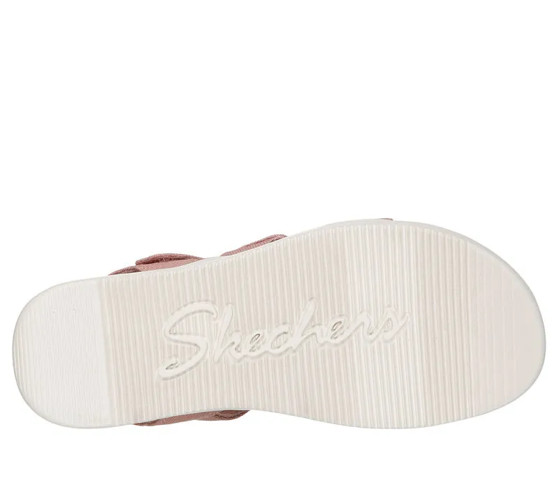NEW Women's SKECHERS LIFETD COMFORT - DREAMY EYES Rose CANVAS Sandals AUTHENTIC IN BOX