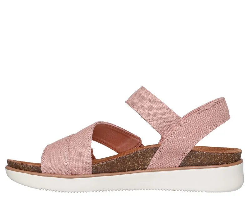 NEW Women's SKECHERS LIFETD COMFORT - DREAMY EYES Rose CANVAS Sandals AUTHENTIC IN BOX
