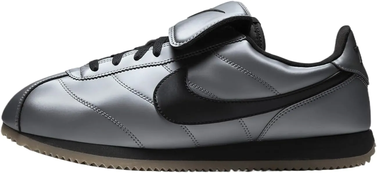Nike Cortez SE Men's Shoes (HQ3490-099, Metallic Cool Grey/Gum Dark Brown/Black)