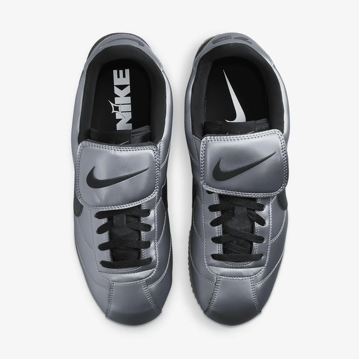 Nike Cortez SE Men's Shoes (HQ3490-099, Metallic Cool Grey/Gum Dark Brown/Black)