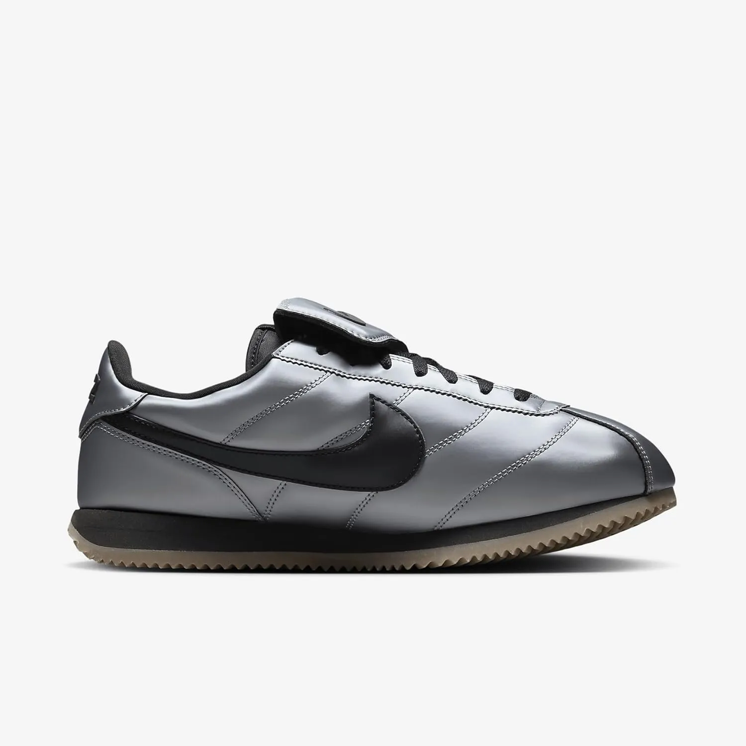 Nike Cortez SE Men's Shoes (HQ3490-099, Metallic Cool Grey/Gum Dark Brown/Black)