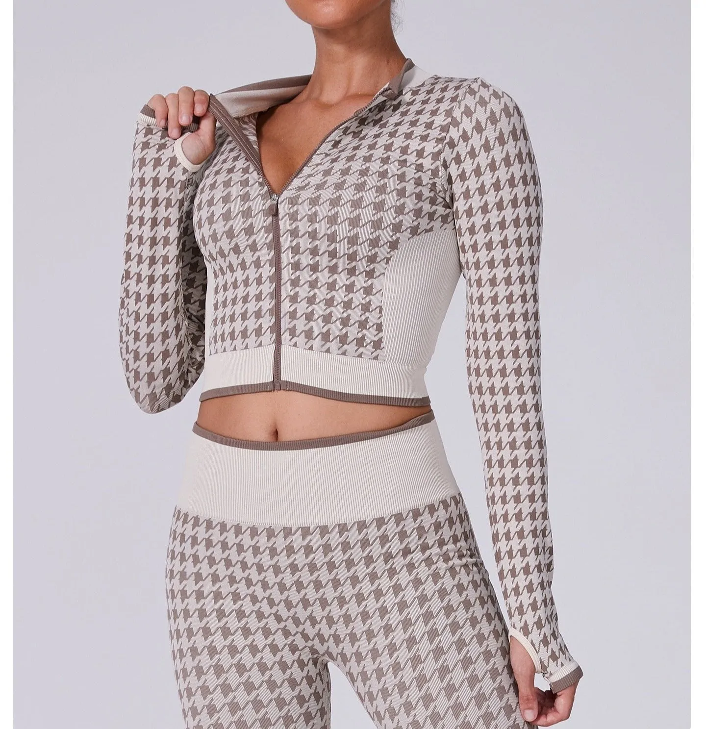 Noor Zip Longsleeve Top & Leggings Set