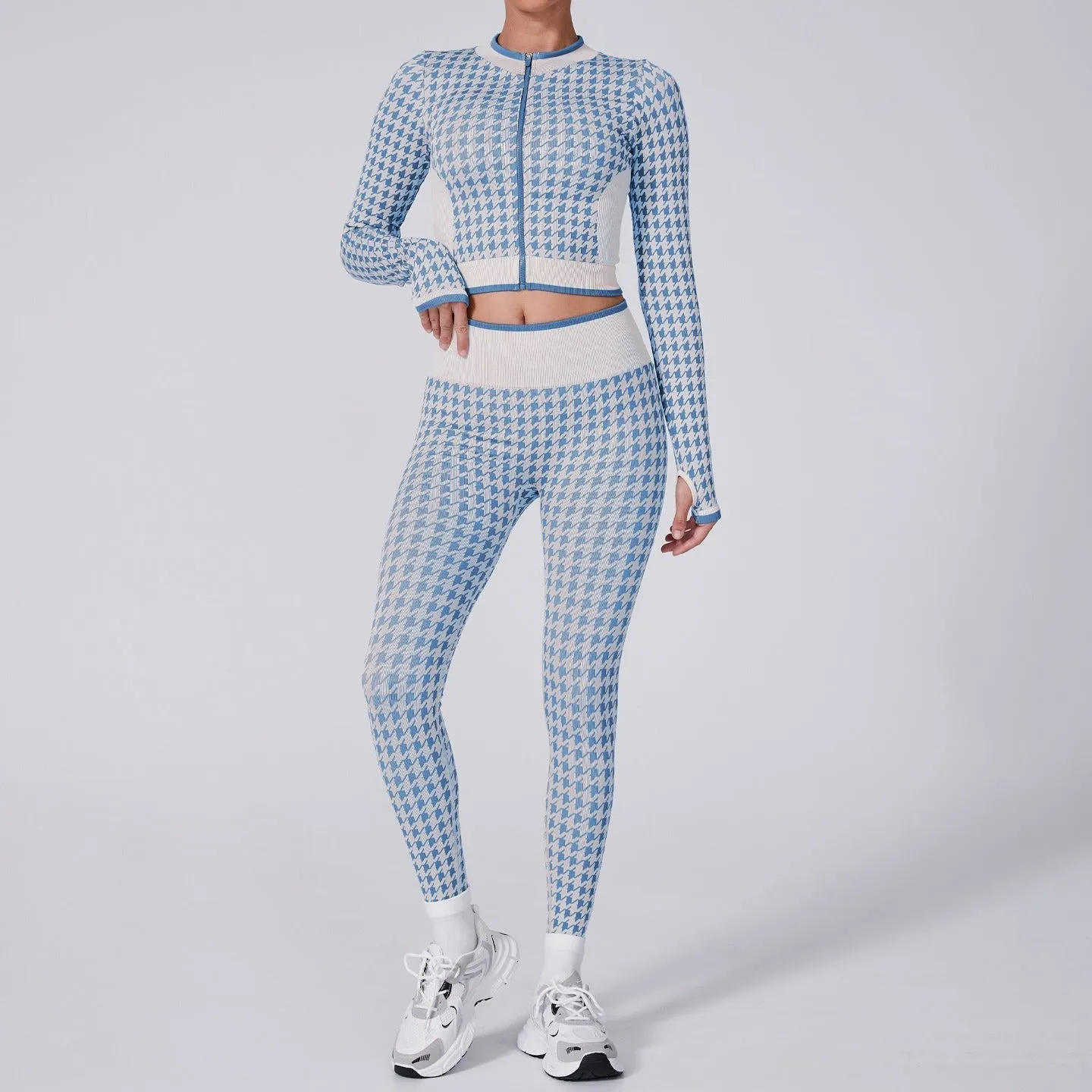 Noor Zip Longsleeve Top & Leggings Set