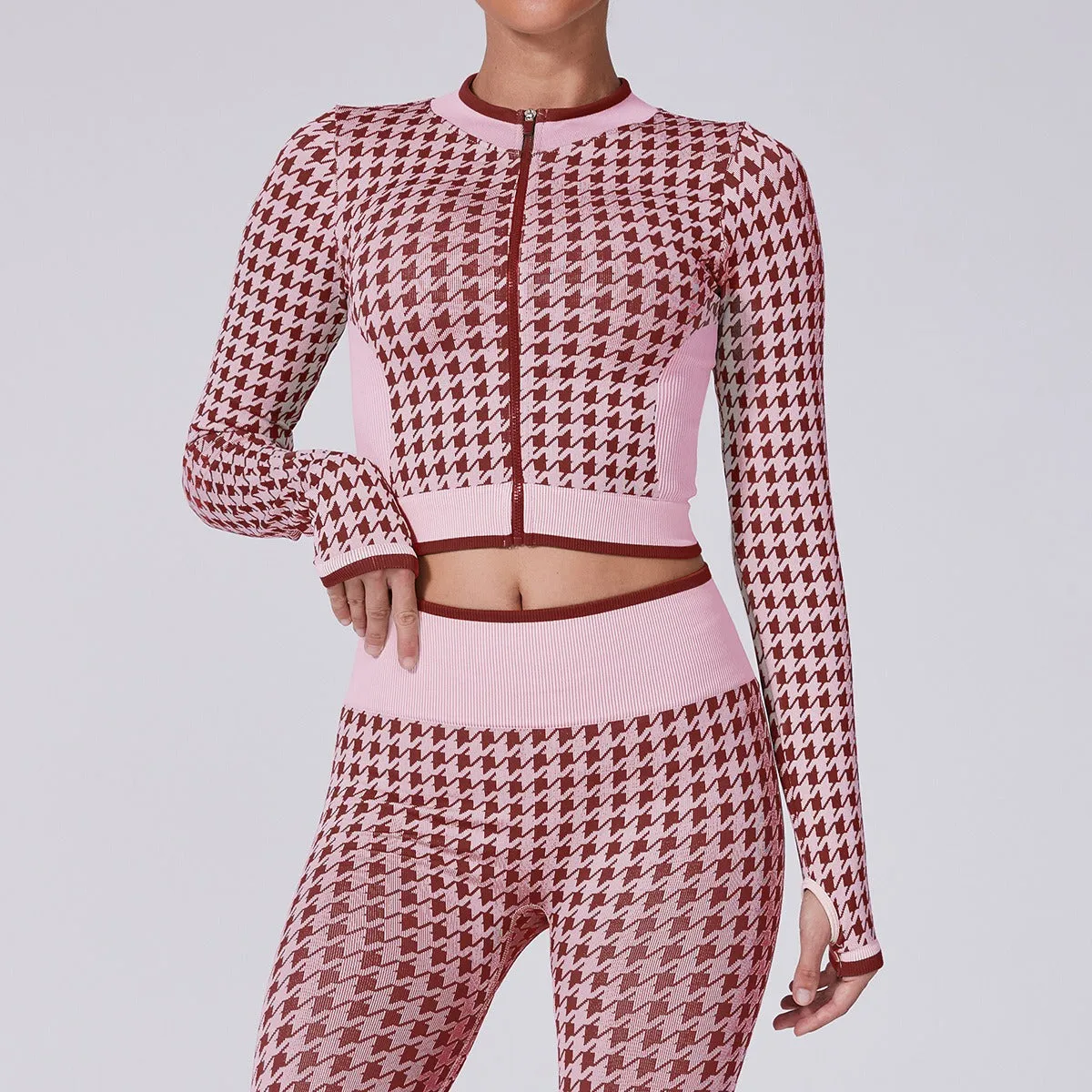 Noor Zip Longsleeve Top & Leggings Set