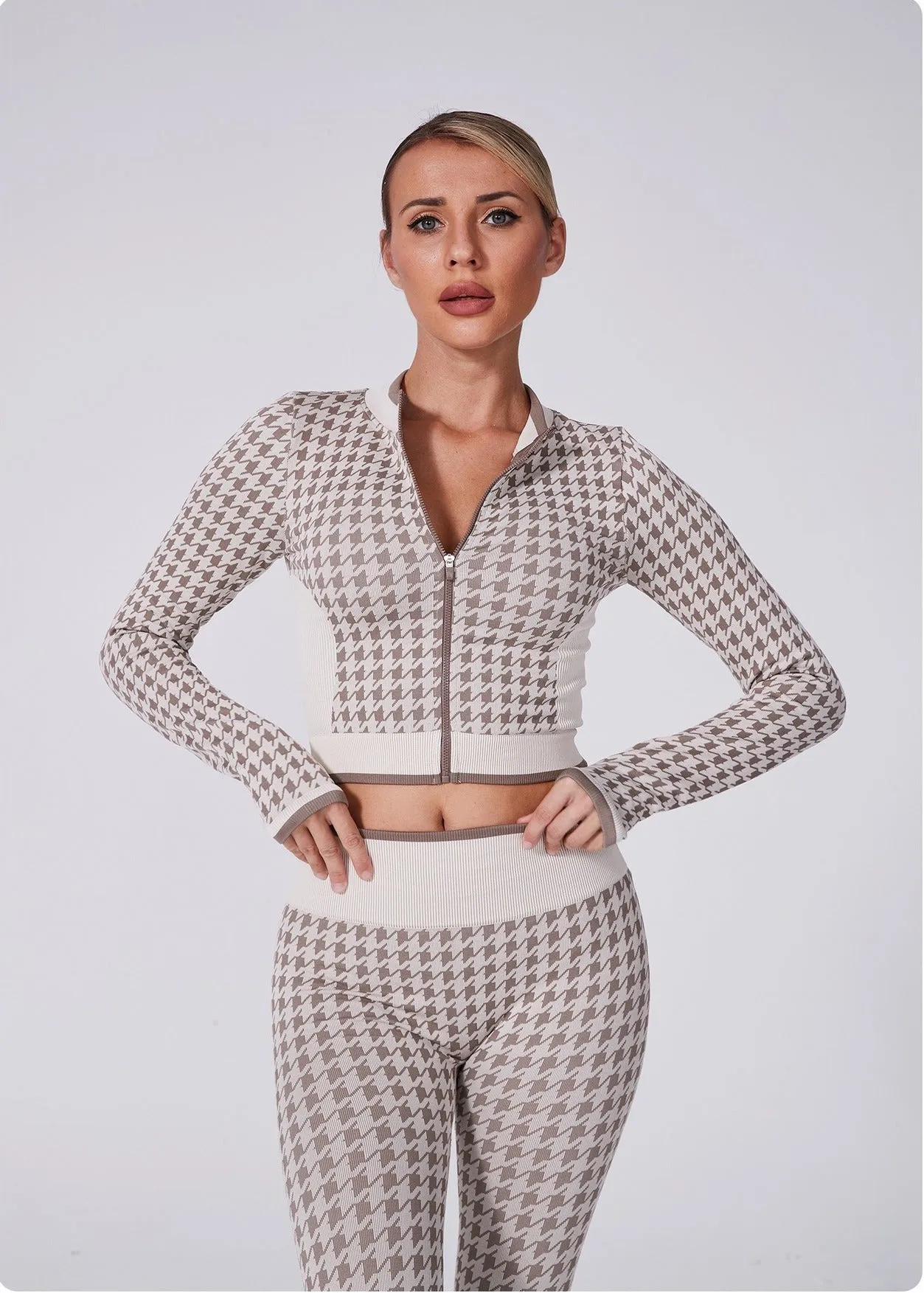 Noor Zip Longsleeve Top & Leggings Set