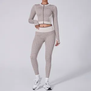 Noor Zip Longsleeve Top & Leggings Set