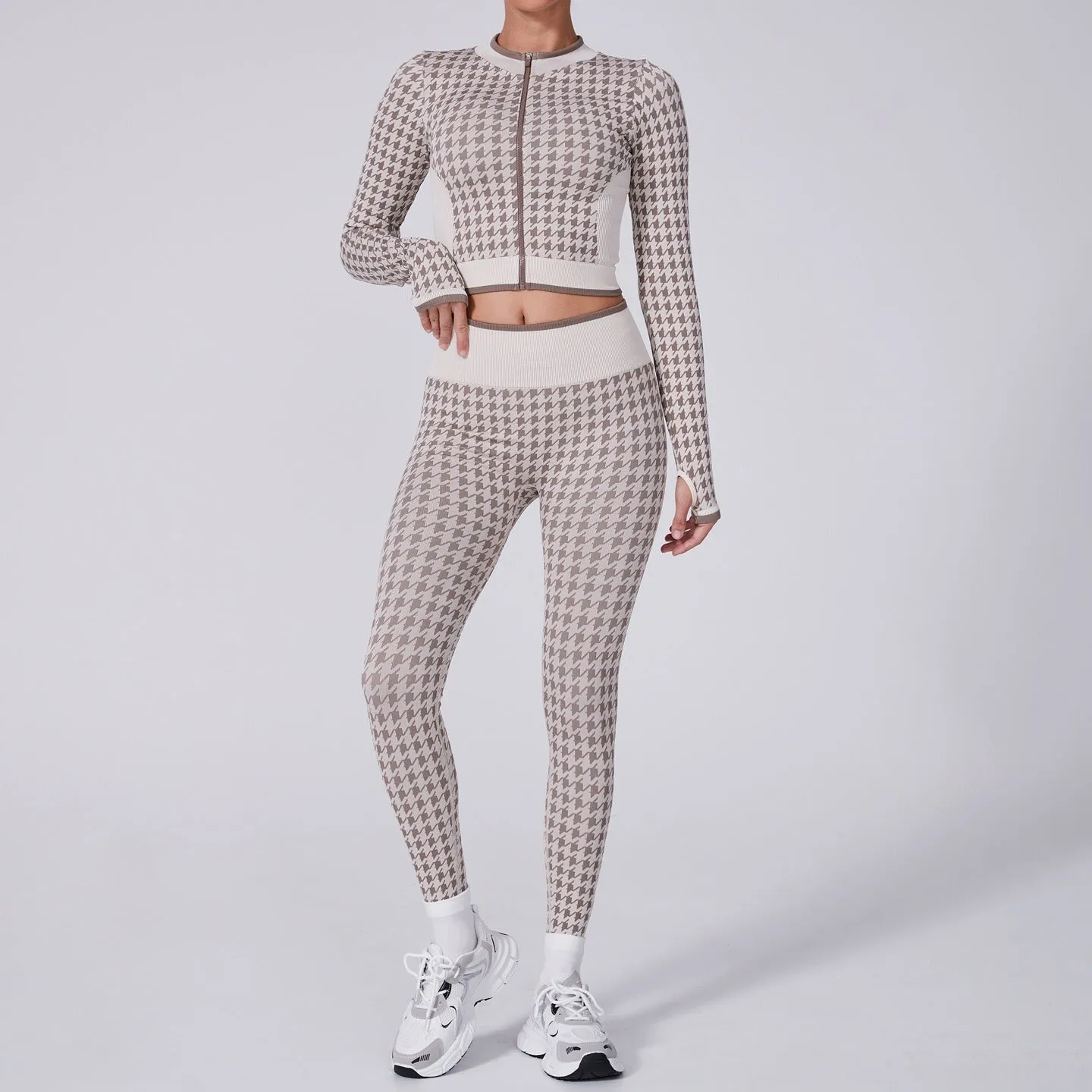 Noor Zip Longsleeve Top & Leggings Set