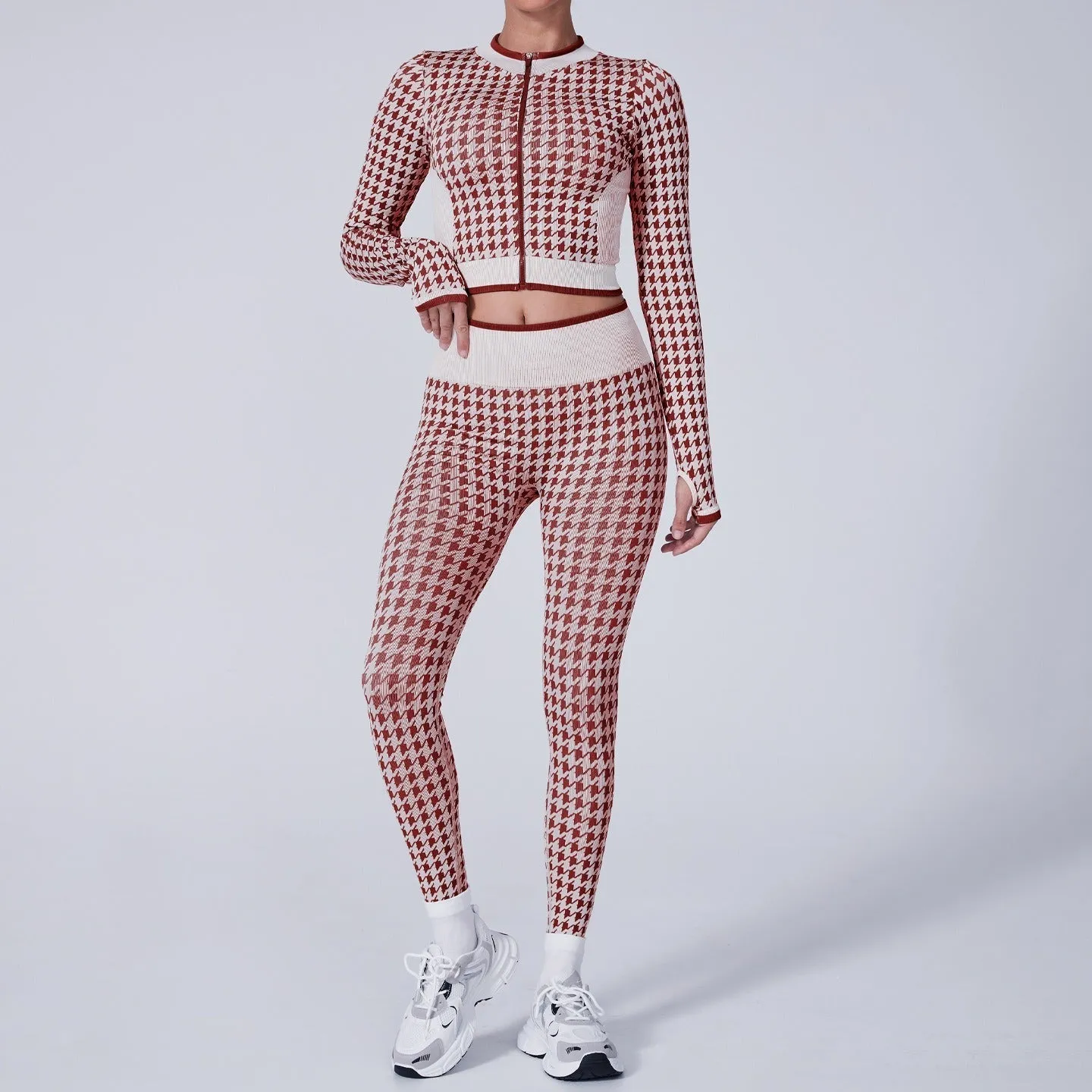 Noor Zip Longsleeve Top & Leggings Set