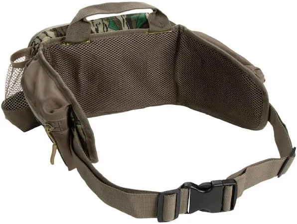 North Mountain Gear Camouflage Fanny Pack Lightweight Waterproof Military Hunting Climbing Camping Accessories (Mossy Oak Greenleaf)