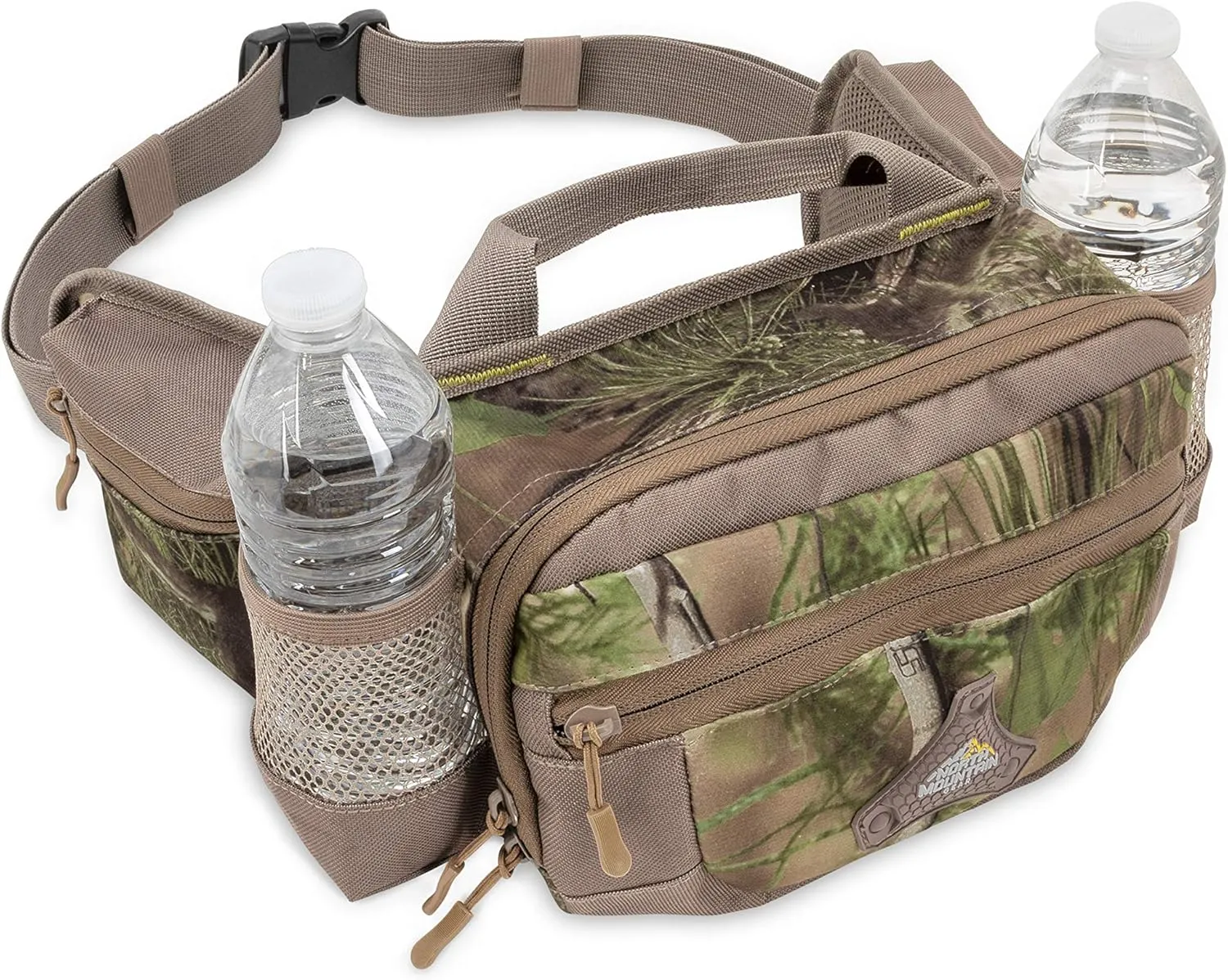 North Mountain Gear Camouflage Fanny Pack Lightweight Waterproof Military Hunting Climbing Camping Accessories