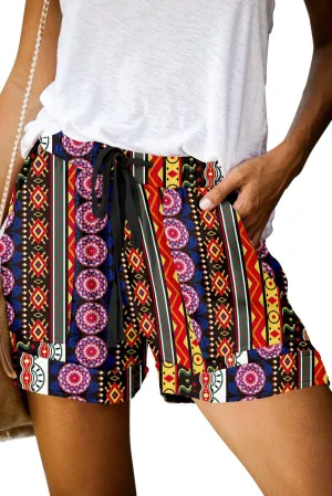 ONLYSHE Womens Casual Drawstring Shorts Summer Elastic Waist Shorts Pocketed Pants
