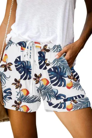 ONLYSHE Womens Casual Drawstring Shorts Summer Elastic Waist Shorts Pocketed Pants