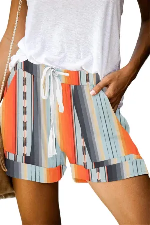 ONLYSHE Womens Casual Drawstring Shorts Summer Elastic Waist Shorts Pocketed Pants