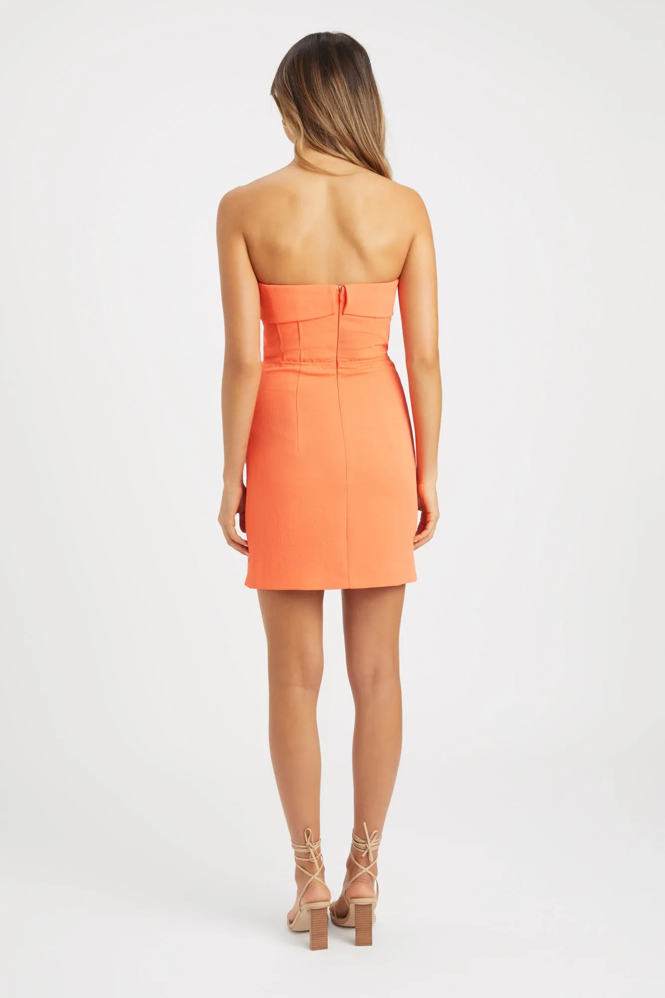 Oyster Strapless Mini Dress