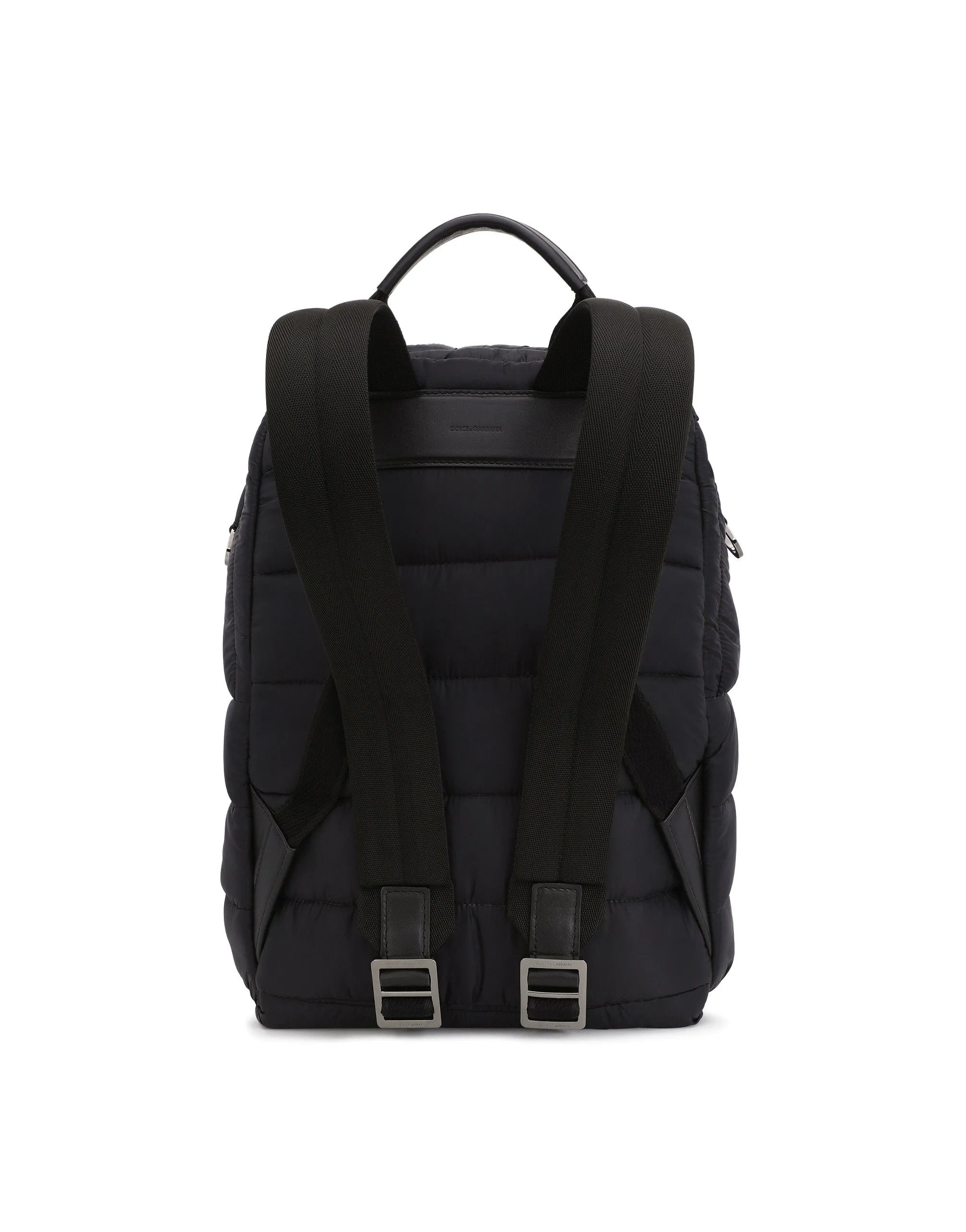 Padded nylon backpack