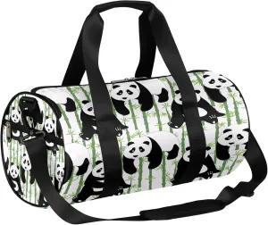 Panda Bamboo Tree Sports Gym Bag for Men Women Lightweight Travel Duffle Bag with Shoulder Strap Waterproof Carry On Weekender Overnight Bag for Travel Sports Gym