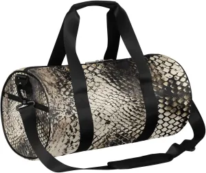 Pattern Snake Skin Travel Duffle Bag Gym Bag for Women Men Lightweight Carry on Duffel Bag for Sports Gyms Weekend Getaway
