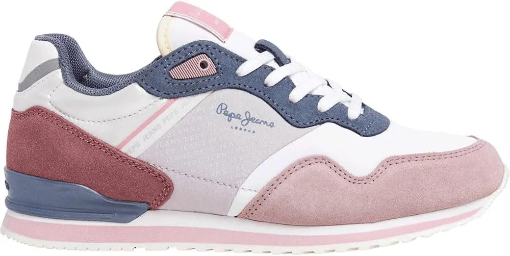 PEPE JEANS Women's Normal Sneak, Dusty Pale Pink, 8
