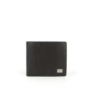 Picard Saffiano Men's Leather Bifold Wallet with Centre Flap And 14 Card Slots Including 1 ID Card Window(Cafe)