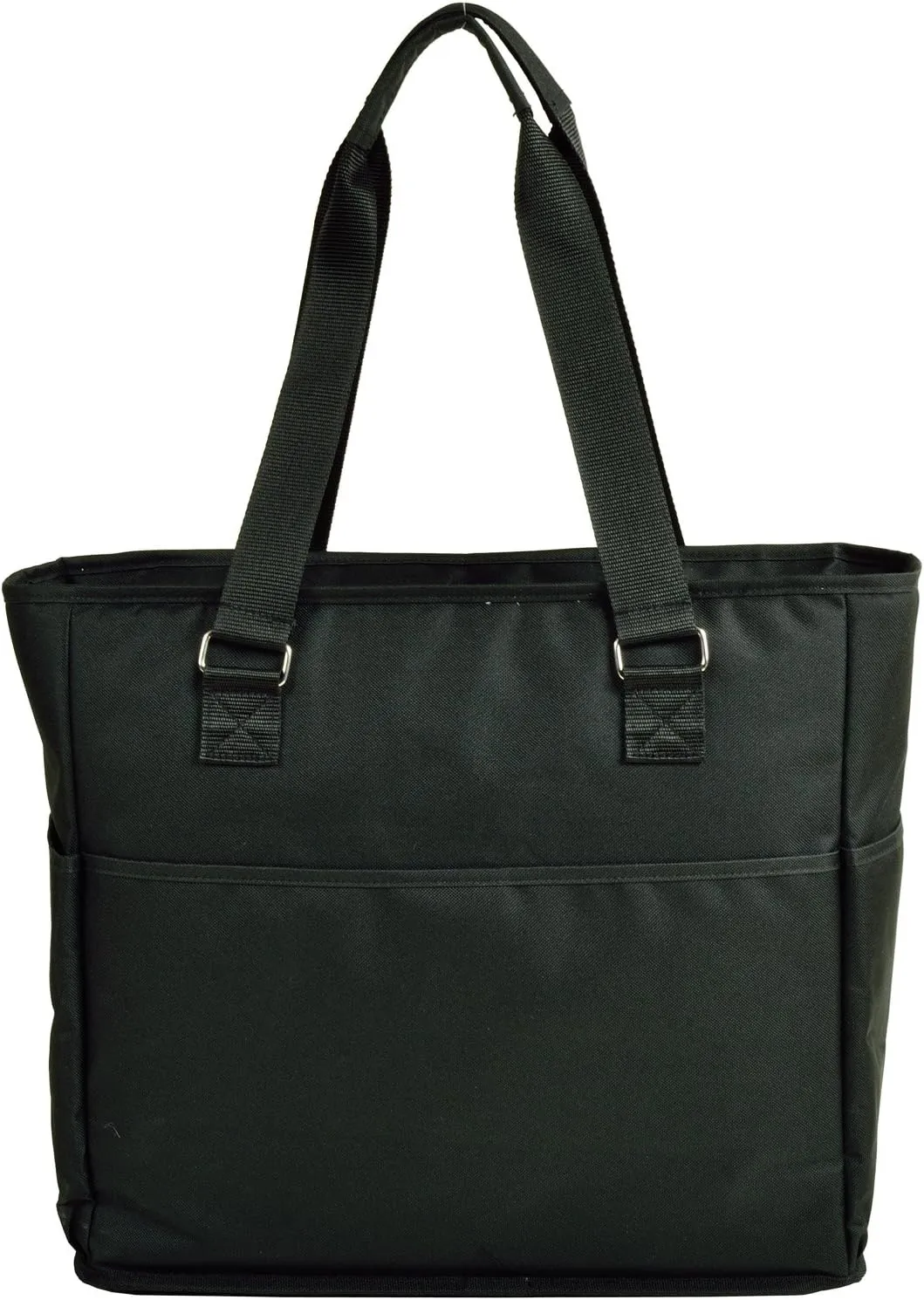 Picnic at Ascot 541-BLK Large Insulated Multi Pocketed Travel Bag With 6 Exterior Pockets, Black