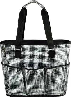 Picnic at Ascot 541-HT Large Insulated Multi Pocketed Travel Bag with 6 Exterior Pockets, Black