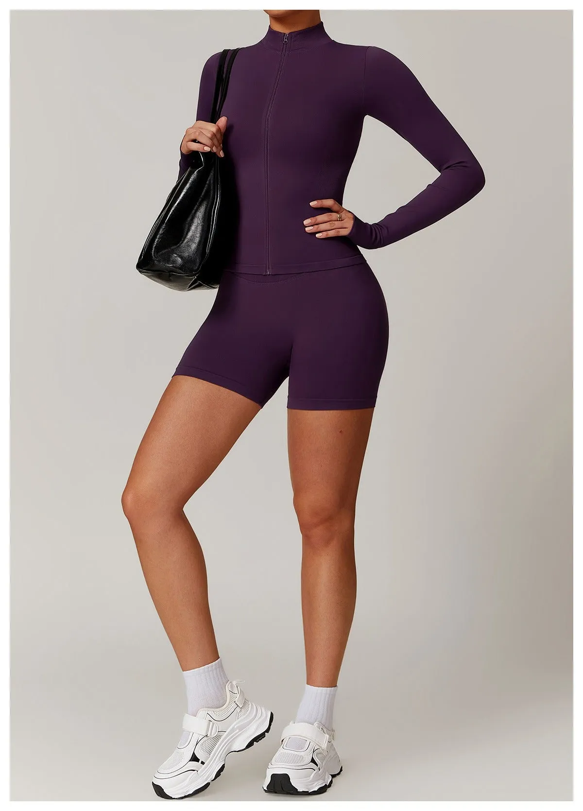 Piper Longsleeve Zip Top & Shorts Set
