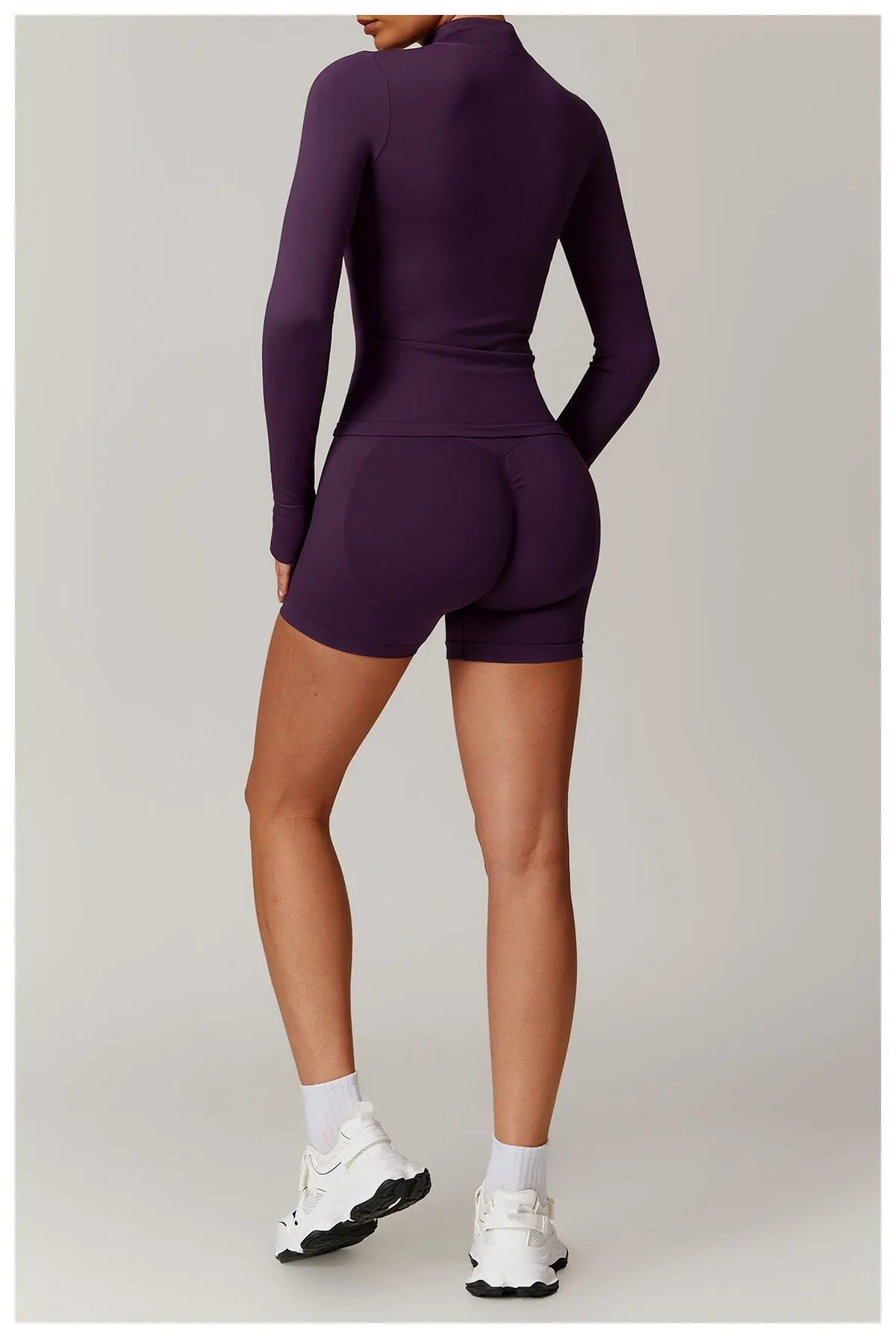 Piper Longsleeve Zip Top & Shorts Set