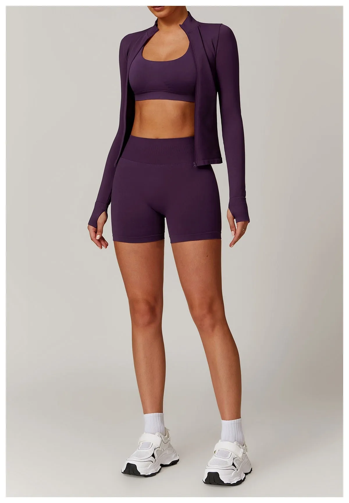 Piper Longsleeve Zip Top & Shorts Set