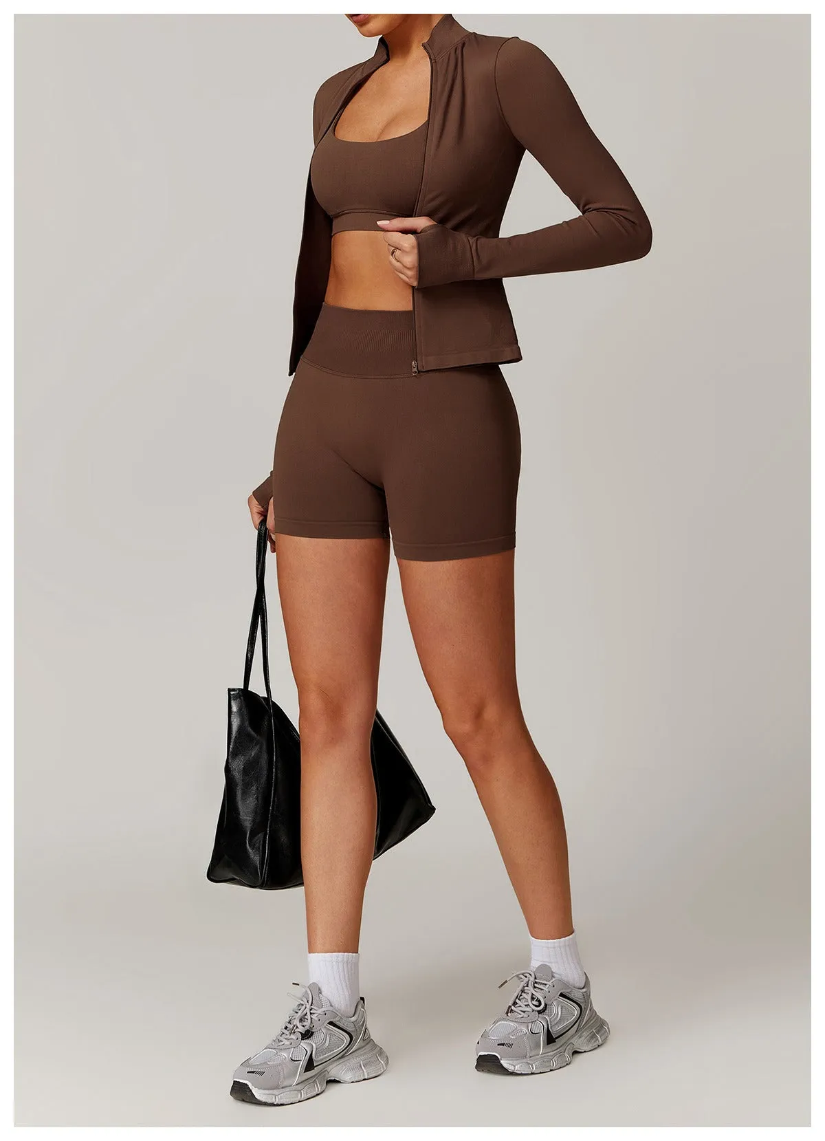 Piper Longsleeve Zip Top & Shorts Set