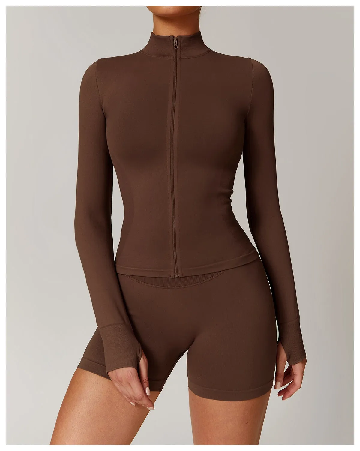 Piper Longsleeve Zip Top & Shorts Set