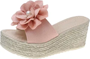 Platform Sandals Women Slip On Front Gladiator Style Wedge Heels with Ankle Strap and Soft Padded Insole for Comfortable Orthopedic Sandal Beach Dressy Flip Flops for Wide Toe 2025 Spring