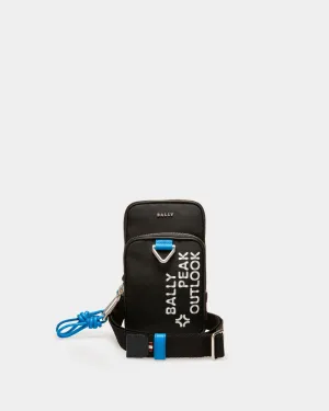 Pocky Recycled Nylon Phone Wallet In Black