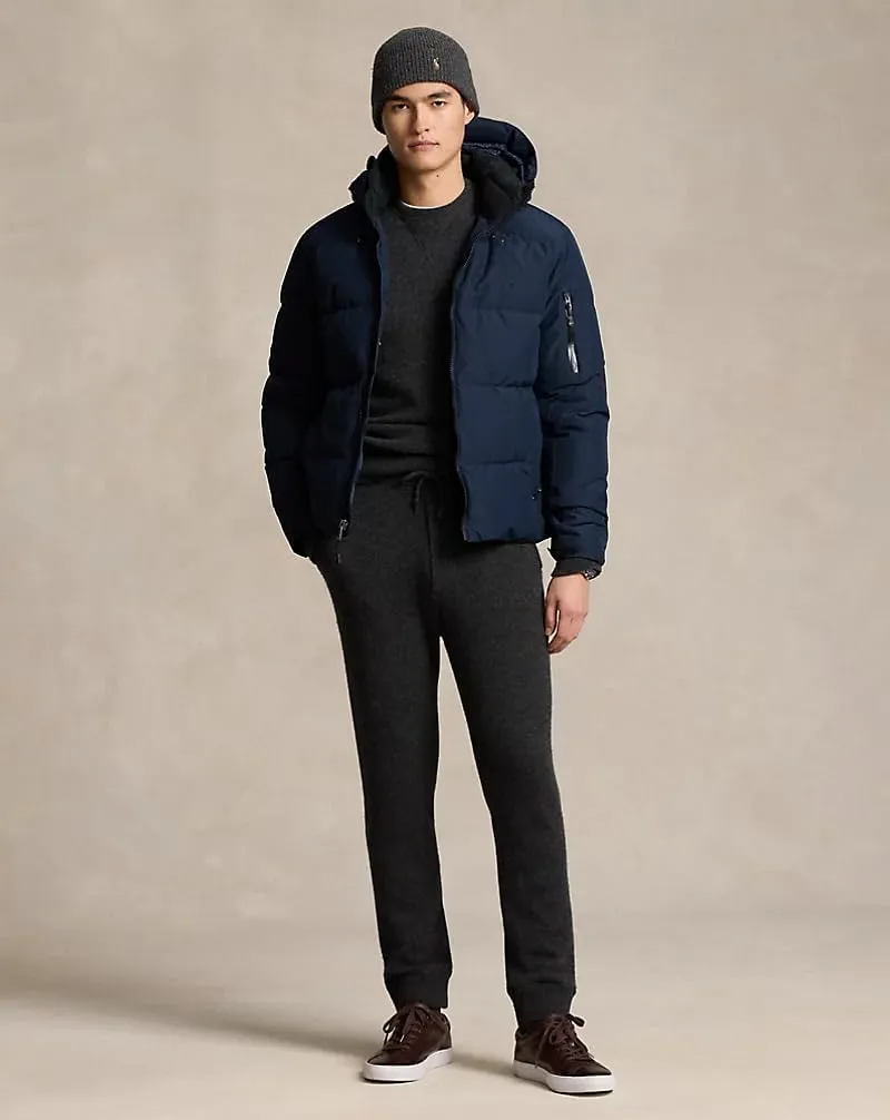 POLO RALPH LAUREN Mens Water-Repellent Down Hooded Jacket