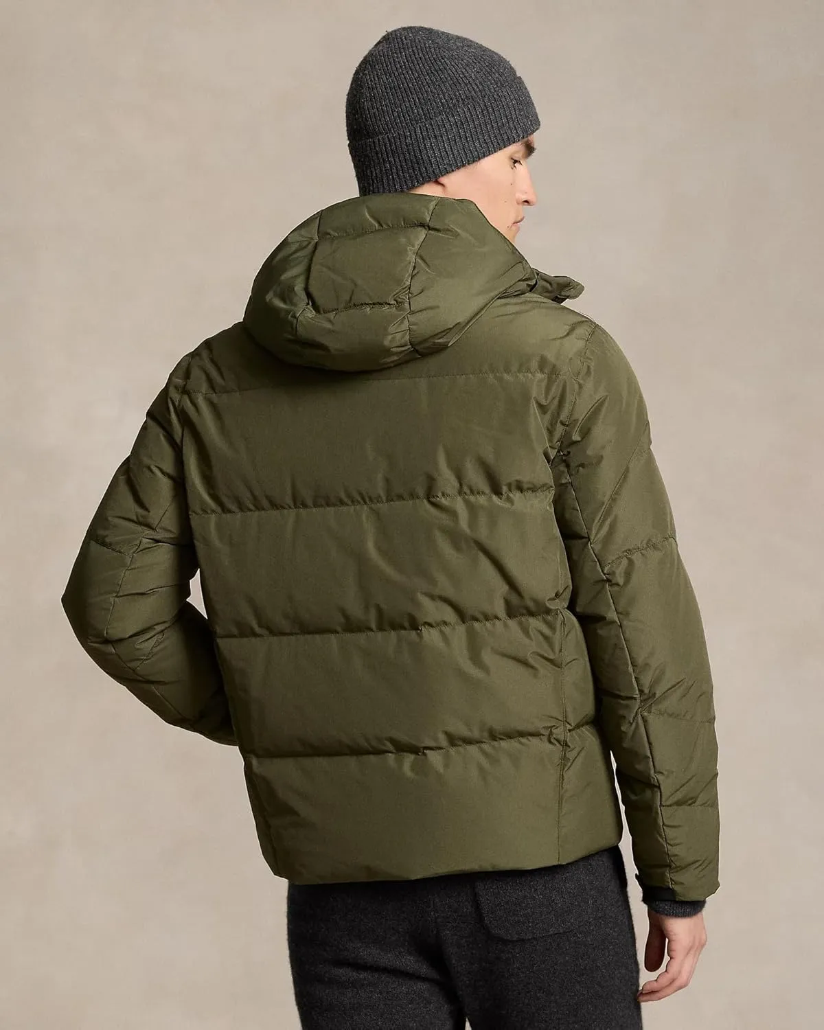 POLO RALPH LAUREN Mens Water-Repellent Down Hooded Jacket