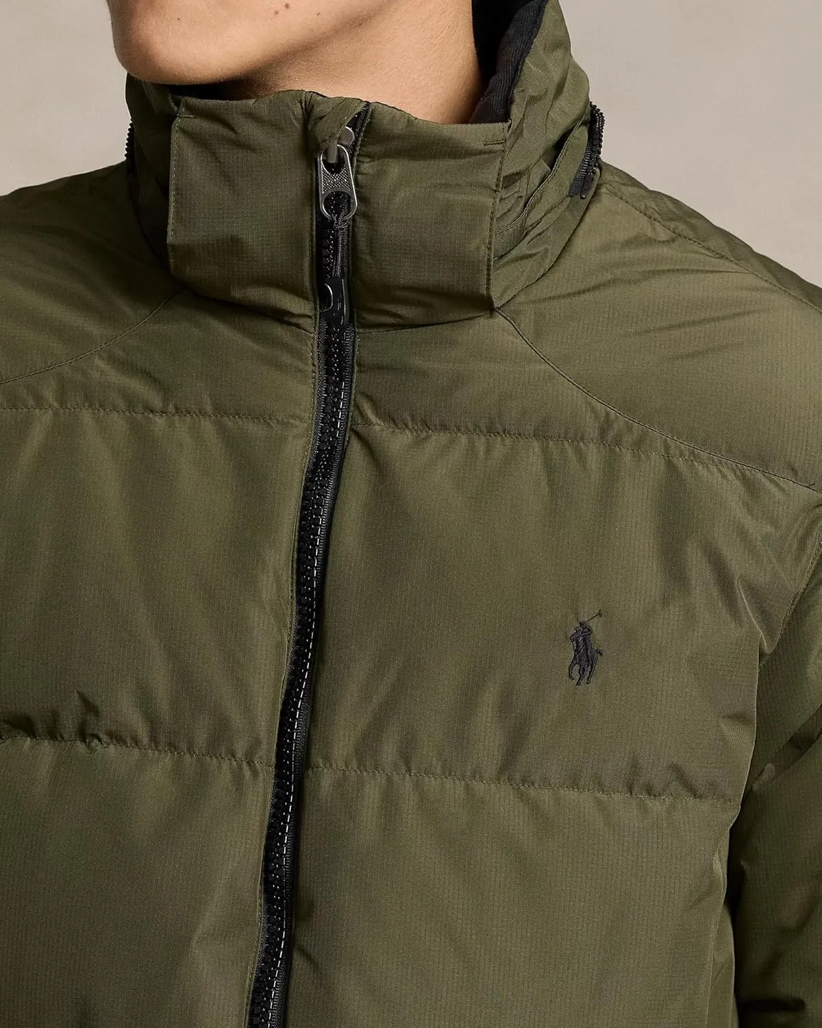 POLO RALPH LAUREN Mens Water-Repellent Down Hooded Jacket
