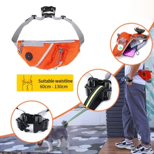 Portable Pet Dog Training Bag Waist Bags Wiht Dog Leash Pet Supplies