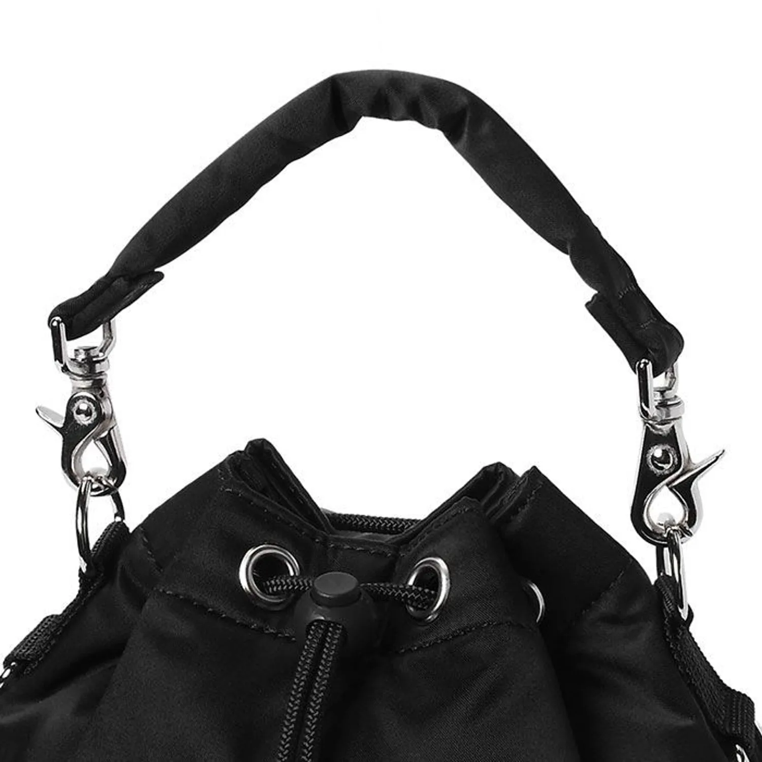 Porter-Yoshida & Co. Balloon Sac Small Nylon - Twill Bucket Bag - Silver Gray