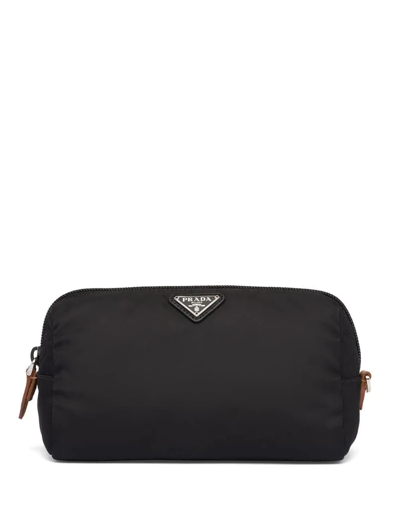 Prada - fabric cosmetic pouch - women - Nylon - One Size - Black
