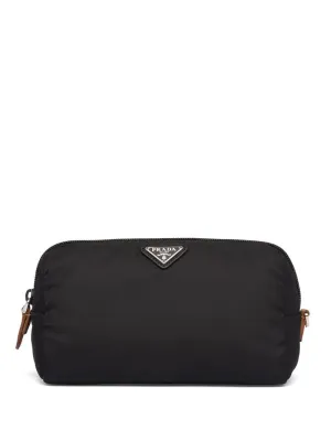 Prada - fabric cosmetic pouch - women - Nylon - One Size - Black