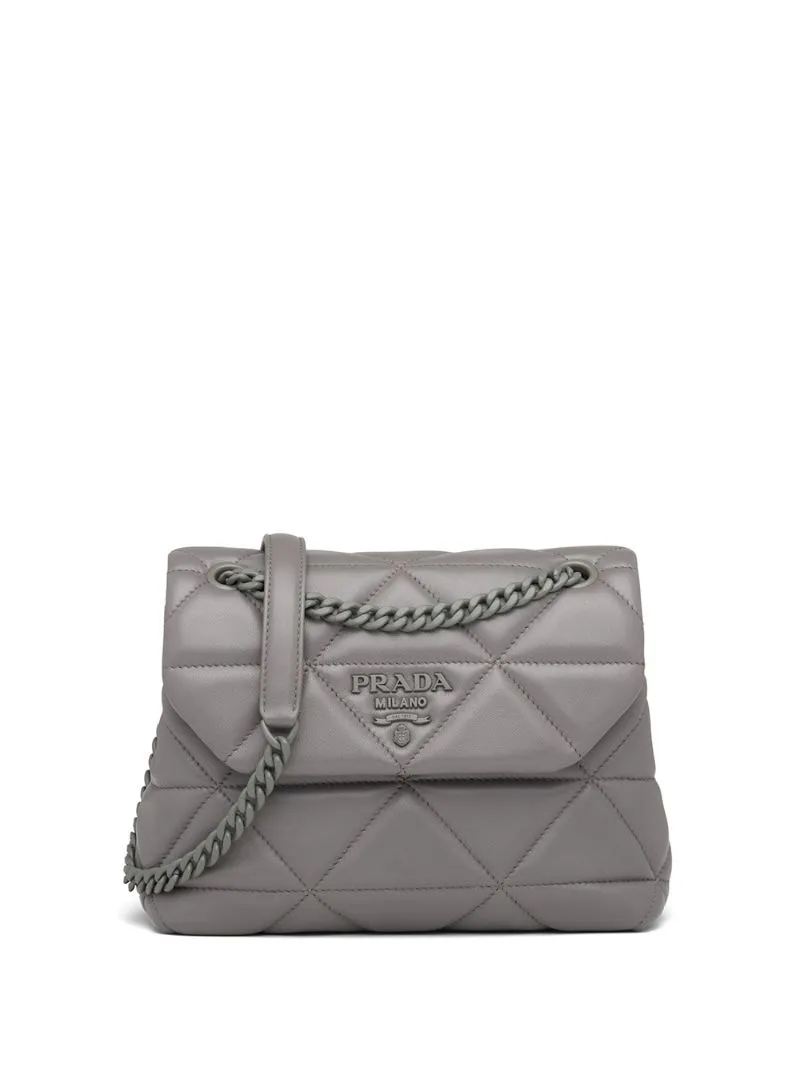 Prada - small Spectrum shoulder bag - women - Nappa Leather/Nylon/metal - One Size - Grey