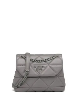 Prada - small Spectrum shoulder bag - women - Nappa Leather/Nylon/metal - One Size - Grey