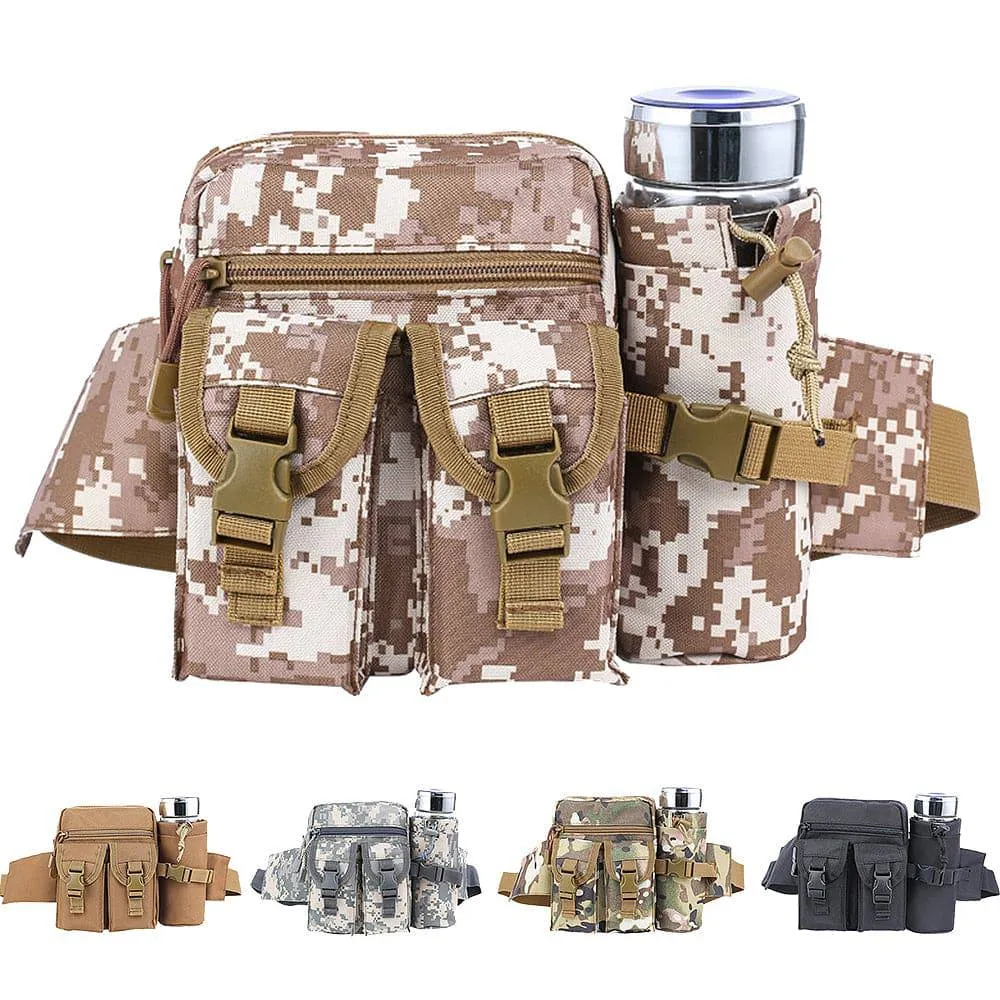 Premium Multi-Pocket Multicolor Waist Pack for Tactical and Outdoor Use