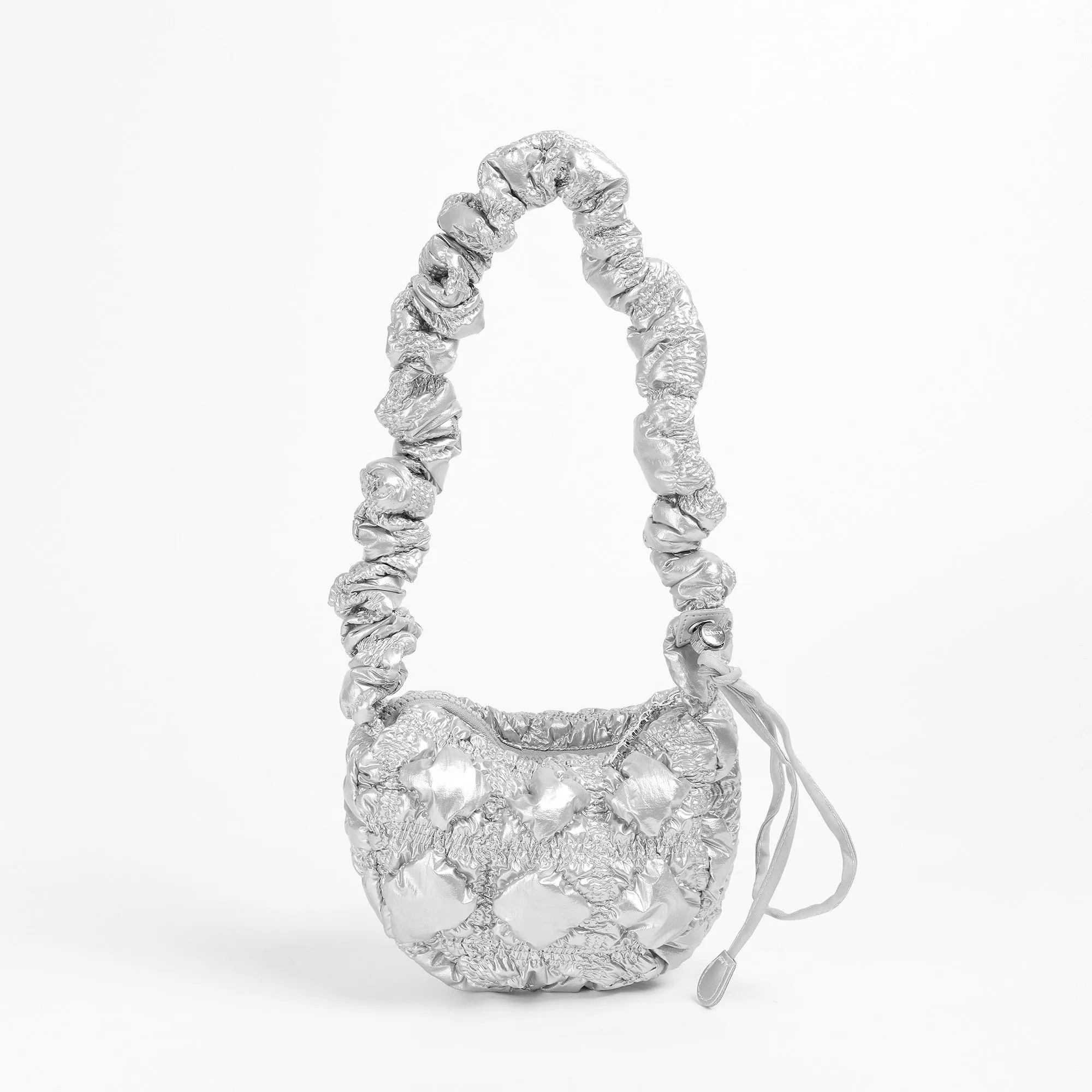 Prisca Metallic Ruched Fanny Bags - 4 Colors