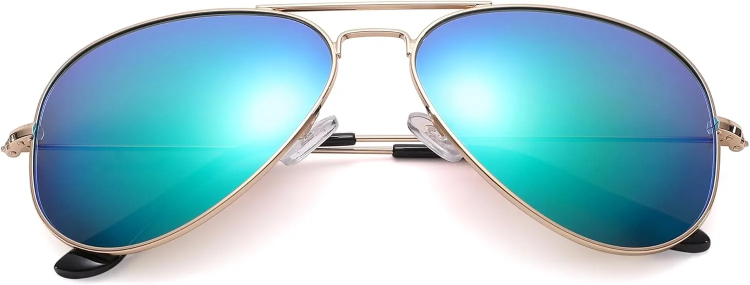 Pro Acme Classic Polarized Aviator Sunglasses for Women Men, Lightweight Metal Pilot Frame UV400 Protection 58MM
