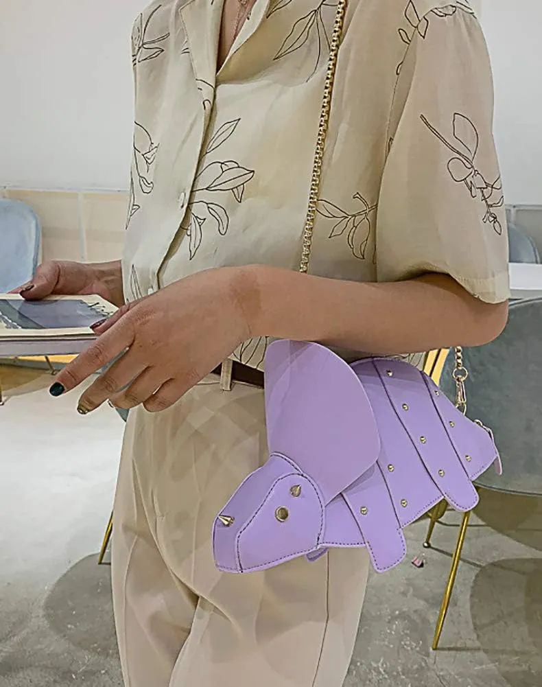 QZUnique Dinosaur Shark Shoulder Bag for Women 3D Animal Novelty Purse Zipper Crossbody Handbag Clutch Messenger Bag for Girl